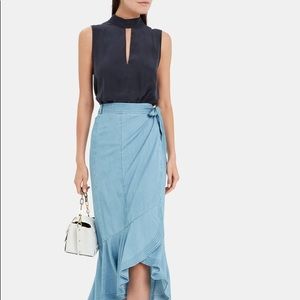 Frame Party Silk Sleeveless Blouse